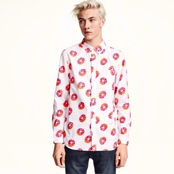 H&M Other - H&M Divided Doughnut Button Down Shirt